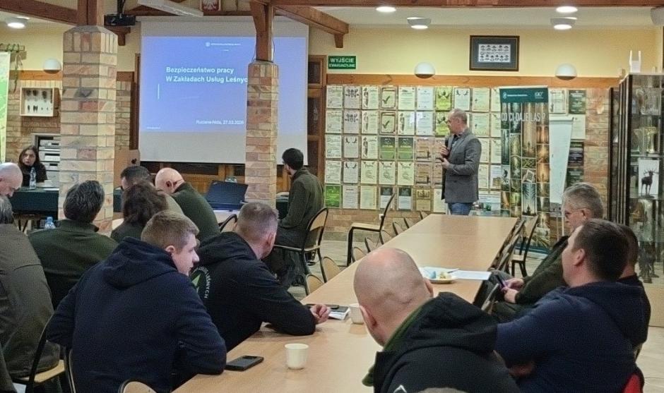 Szkolenie z zakresu bezpieczeństwa i higieny pracy w Nadleśnictwie Maskulińskim