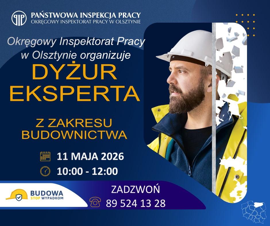 Tydzień Bezpieczeństwa 2026 – zapraszamy na dyżur eksperta PIP