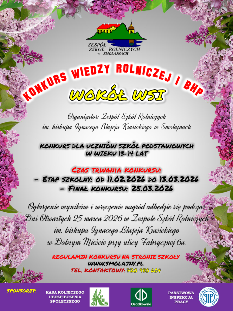 Konkurs Wiedzy Rolniczej „WOKÓŁ WSI”