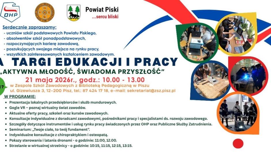 Odwiedź nasz punkt informacyjny na Targach Edukacji i Pracy - 21.05.2026 r.