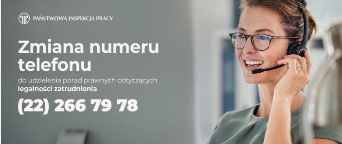 Uwaga! Nowy numer dedykowany dla porad w zakresie legalności zatrudnienia 
